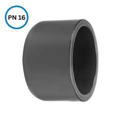 Kappe mit Klebemuffe PVC PN16