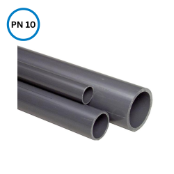 PVC-U Rohr mit Muffe, 5 m