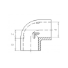 Winkel 90°  mit Klebemuffe PN 16